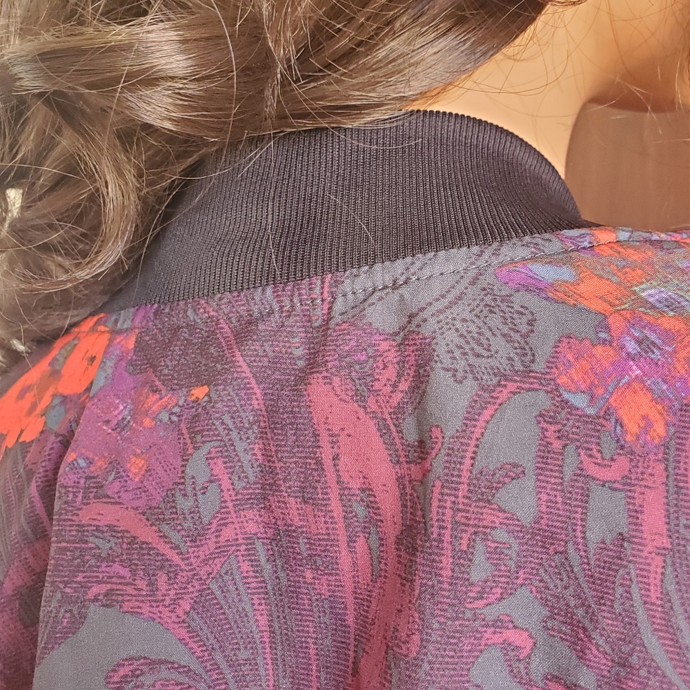 Fabletics Ithaca Romantic Print Bomber Jacket - Picture 12 of 13